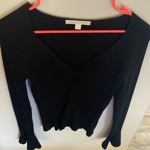 Jonathan simkhai v-neck long sleeve with bell sleeves